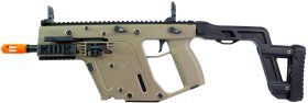 KRISS VECTOR AEG SMG RIFLE BY KRYTAC BLACK WITH TAN