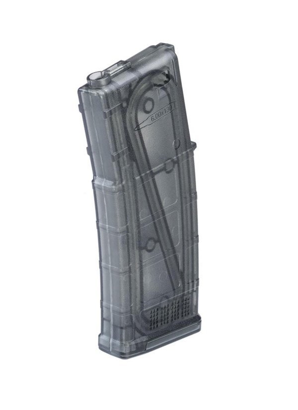 ARES MAGAZINE 130R MID-CAP AMAG TRANSLUCID BLACK FOR M4 / M16