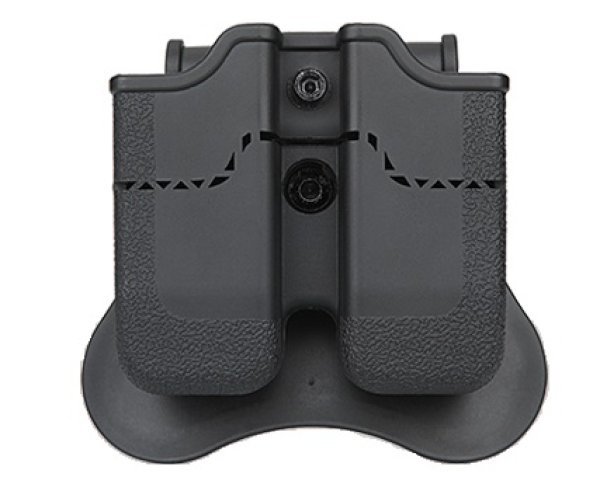 Porta-carregador duplo AMOMAX para 1911, preto.