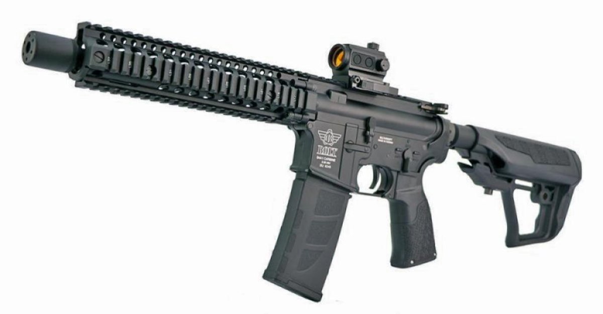 DANIEL DEFENSE BOLT AEG B4 MK18 AIRSOFT RIFLE BLACK COMBO