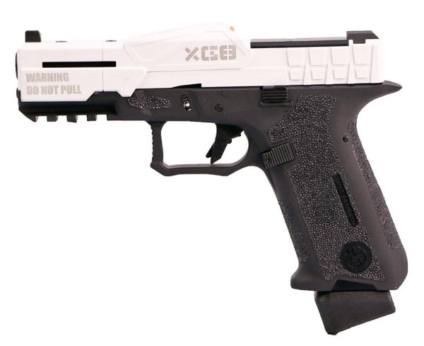 POSEIDON GBB P-1 CLOSE COMBAT TACTICAL BLOWBACK AIRSOFT PISTOL COLOR BLACK & WHITE